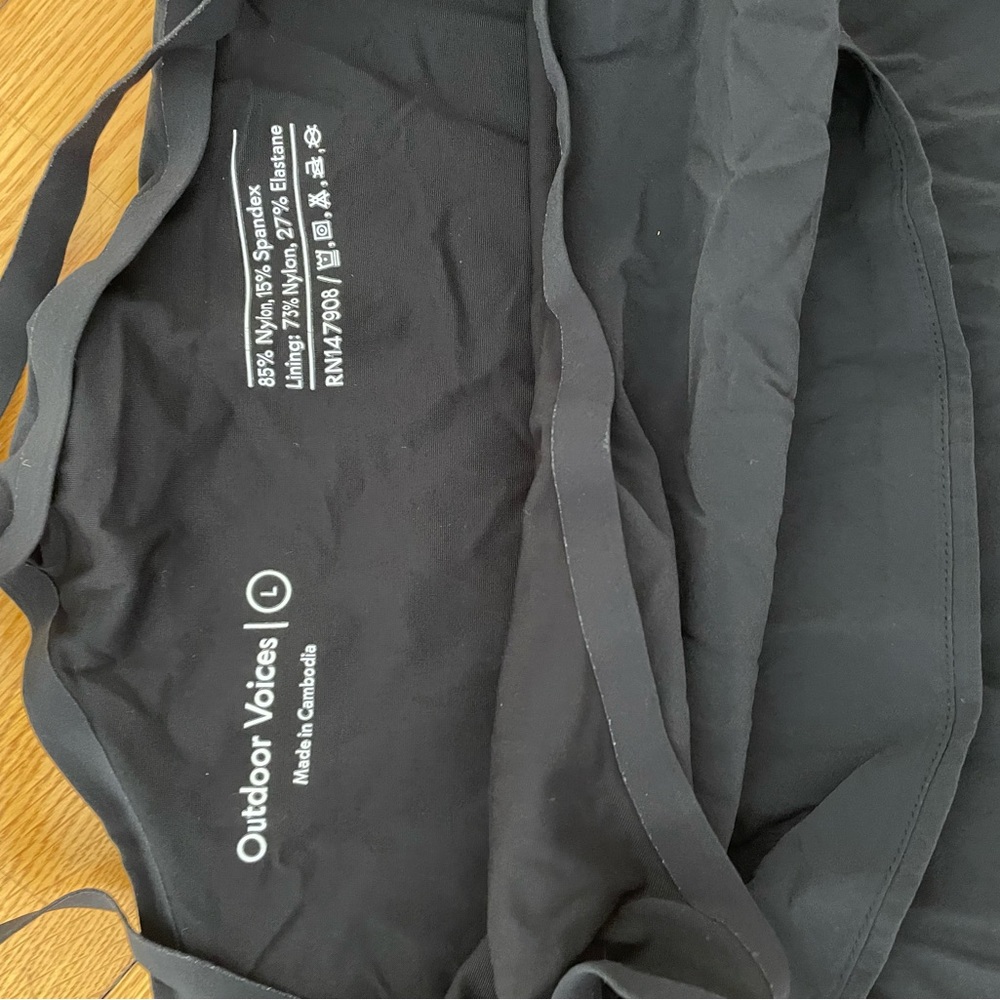 Outdoor Voice Exercise Dress, L, Black